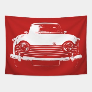 Triumph TR5 1960s British classic car monoblock white Tapestry