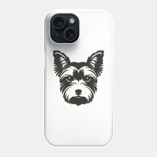 Yorkshire Terrier Silhouette Phone Case