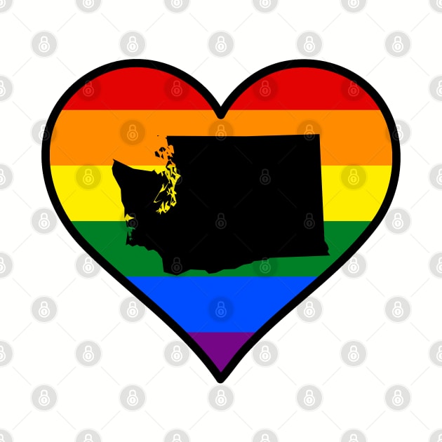 Washington Gay Pride Heart by fearcity