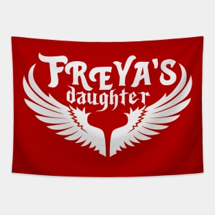 freyas daughter White Banner Tapestry