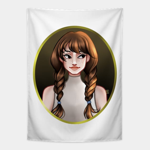 Braids Tapestry by Smilla