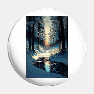 Beautiful winter landscape Pin