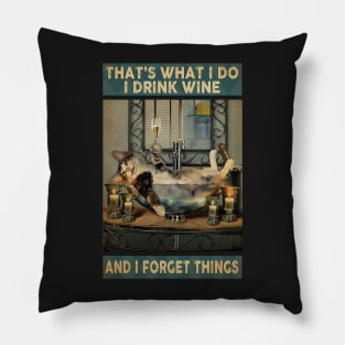 AND I FORGET THINGS Funny Cat Pillow