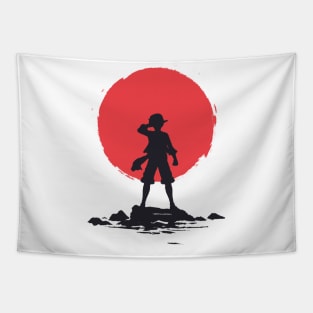 Red sun pirate Tapestry