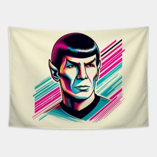 Mr. Spock - South Beach Colors Tapestry