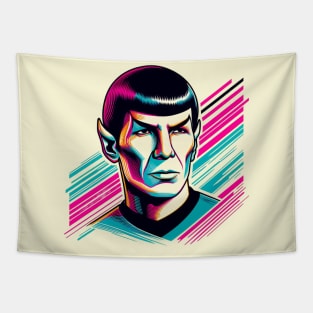 Mr. Spock - South Beach Colors Tapestry