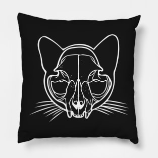 Cat Skull Pillow