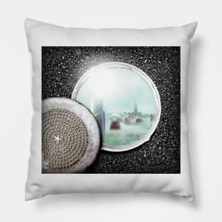 Manhole City Pillow