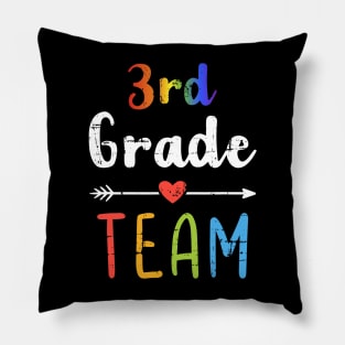 3rd Grade Team Back To School Student Teacher Squad Pillow