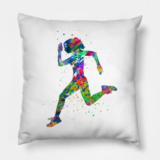 Running woman Pillow