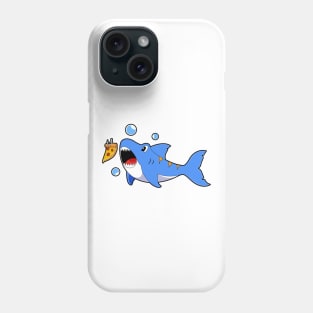 Shark with Pizza as Bait Phone Case