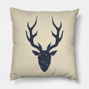 deer universe landscape Pillow