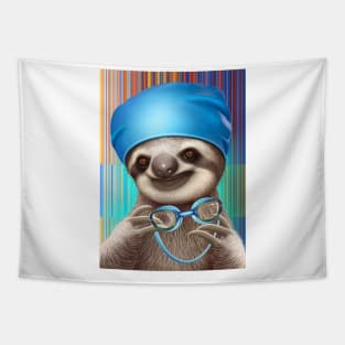 sloth with goggles Tapestry