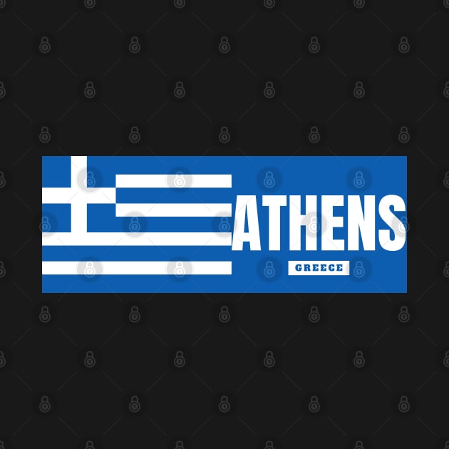 Athens City with Greek Flag by aybe7elf