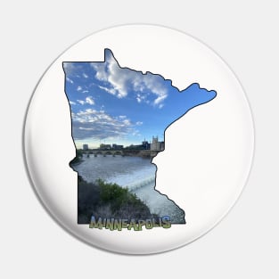 Minnesota State Outline (Minneapolis) Pin