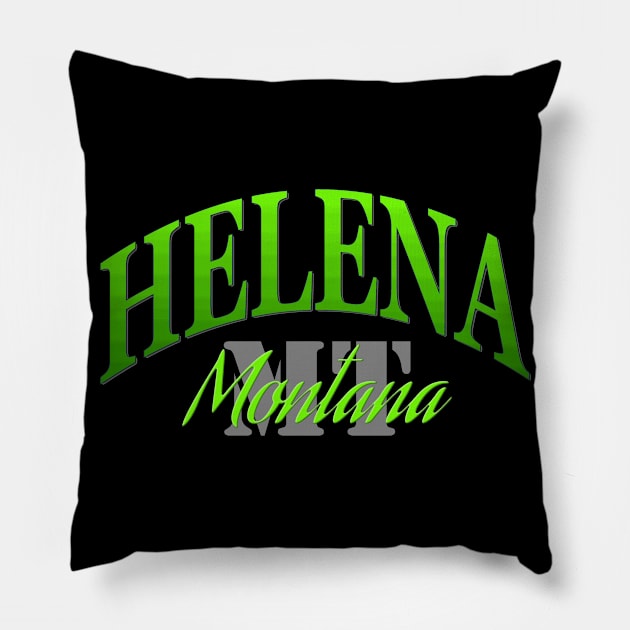 City Pride: Helena, Montana Pillow by Naves