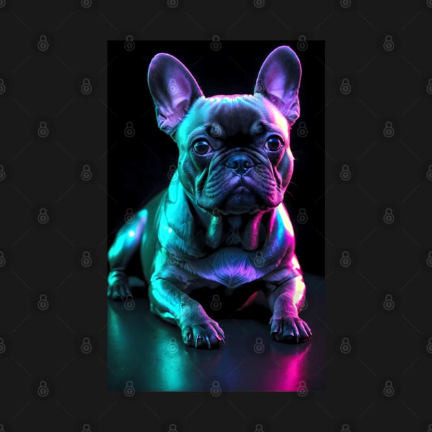 Cyber Punk Glow French Bulldog by CandyApparel