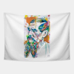 RICHARD FRANCIS BURTON watercolor portrait Tapestry