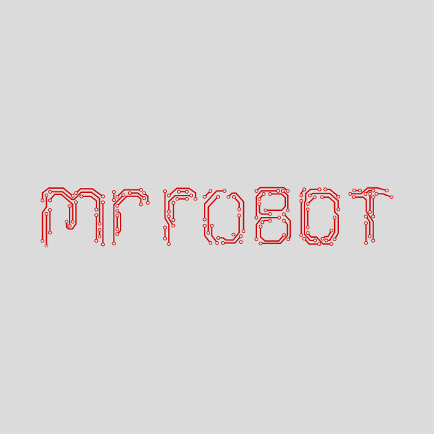 Mr Robot Circuit (Red) by jeffective