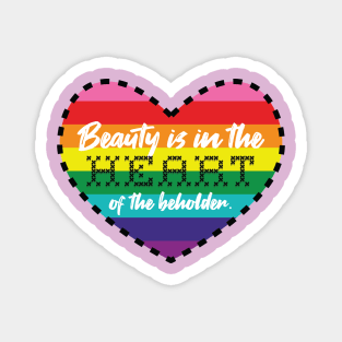 Beauty Beholder [rainbow] Magnet