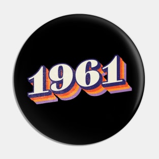 1961 Birthday Year Pin