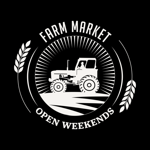 Farm Market Tractor Shirt by SWON Design