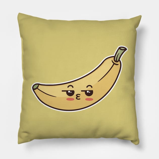 Banana Dodle Vegetable Pillow by RainasArt