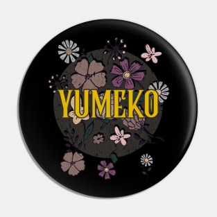 Aesthetic Proud Name Yumeko Flowers Anime Retro Styles Pin