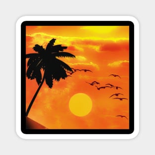 Tropical Island Flight Magnet