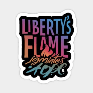 Liberty's Flame Ignites Hope Magnet