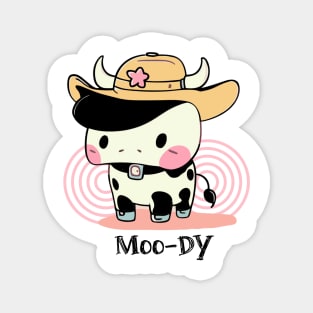 funny cow print Magnet