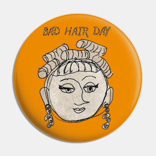 Bad Hair Day Pin