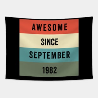 Funny Awesome Since August 1982th Birthday 40 Years Old Tapestry