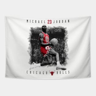 Michael Jordan 23 Chicago Bulls Tapestry