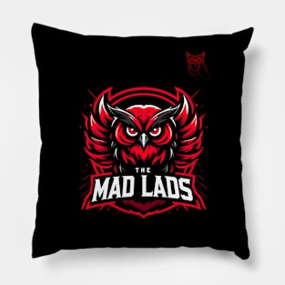 Bwn Radio "The Mad Lads" Logo design Pillow