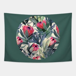 Painted Protea Pattern Tapestry