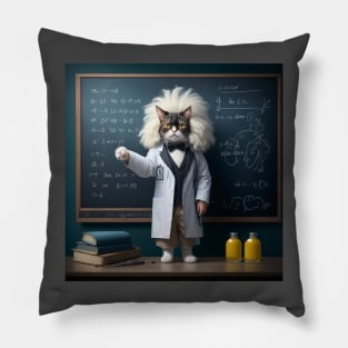 Albert Einstein's cat Pillow