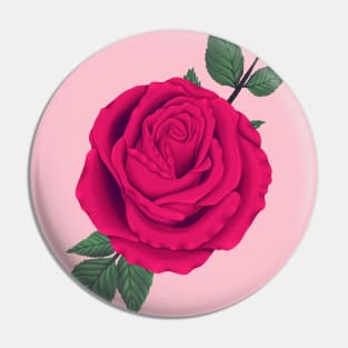 Pink Rose Pin