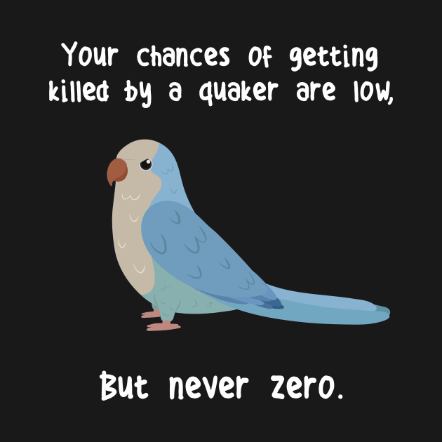 Blue Quaker Parrot Never Zero by Psitta