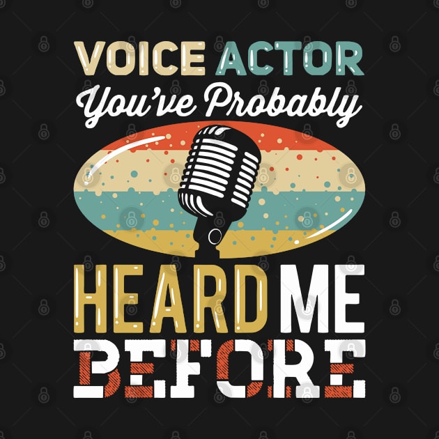 Voice Over Artist Microphone - Voice Actor Gift by Fresan