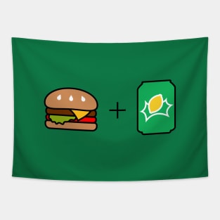 BTS JHOPE "Burger and Sprite!" Tapestry