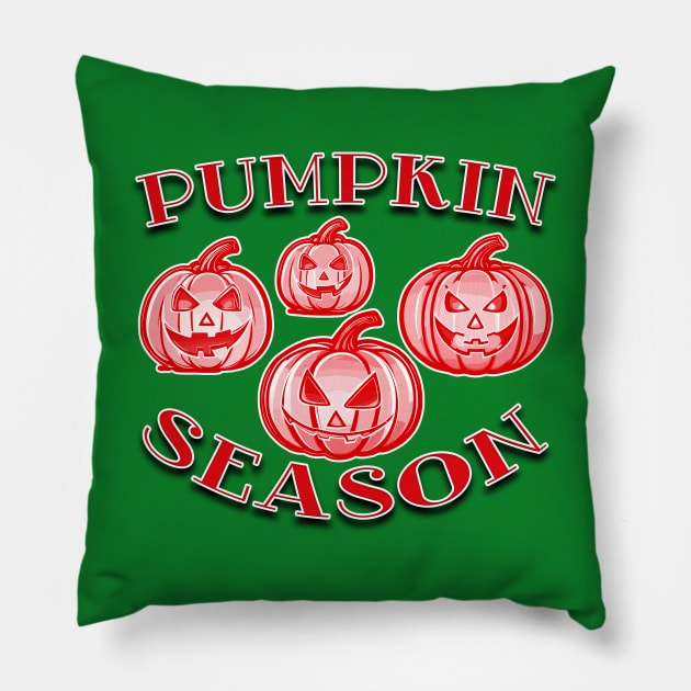 Pumpkin Season Vintage Pillow by Gothic Museum