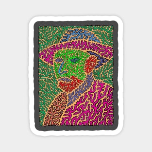 Van Gogh - Portrait Pop Art Style Magnet