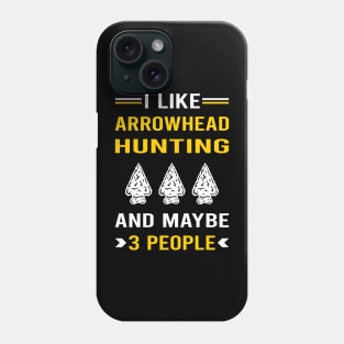 3 People Arrowhead Hunter Hunting Arrowheads Phone Case