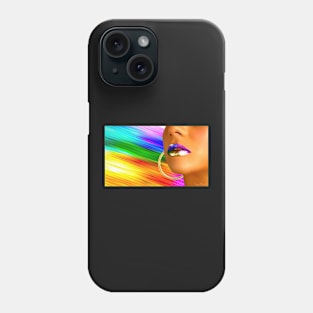 Lips rainbow Phone Case