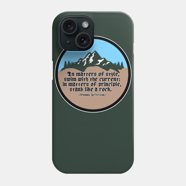 Stand Like a Rock - Circle Phone Case by Aeriskate