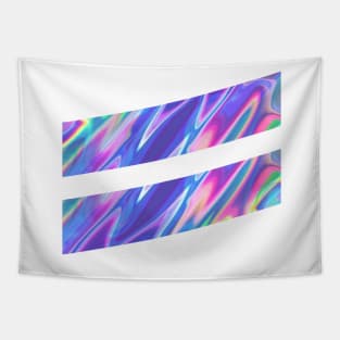 Double Slash, Abstract Colorful Geometric Graphic Design Tapestry