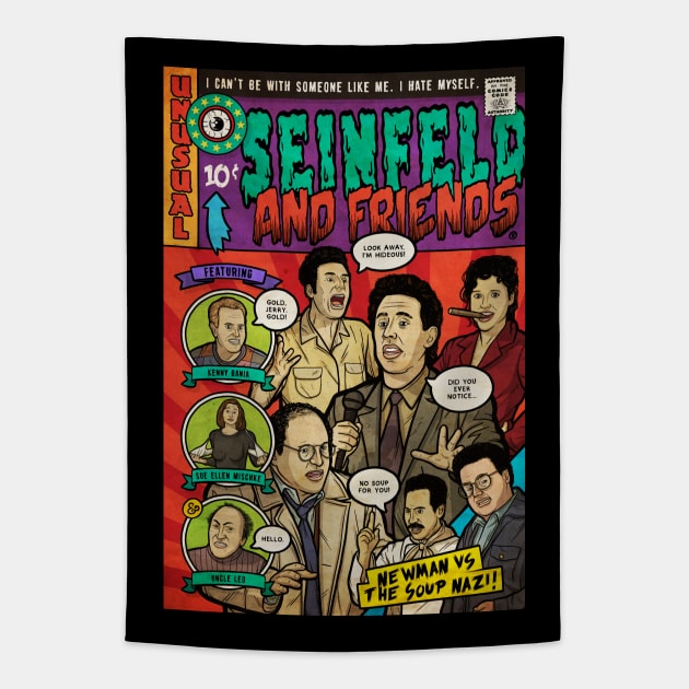 Seinfeld and Friends (Culture Creep) Tapestry by Baddest Shirt Co.