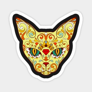 Calavera cat Magnet