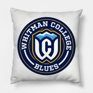 Blues - Whitman College Circle Pillow